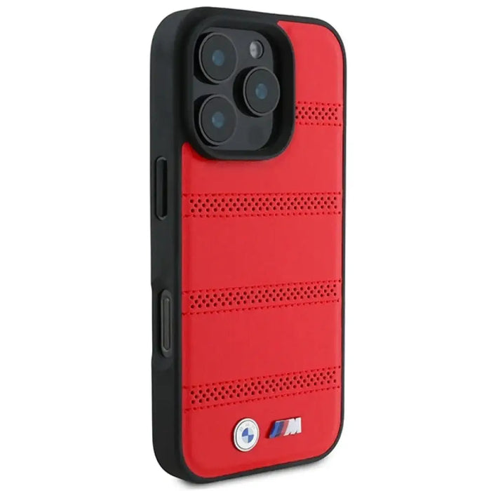 BMW M Perforated And Stitched Line MagSafe калъф за iPhone