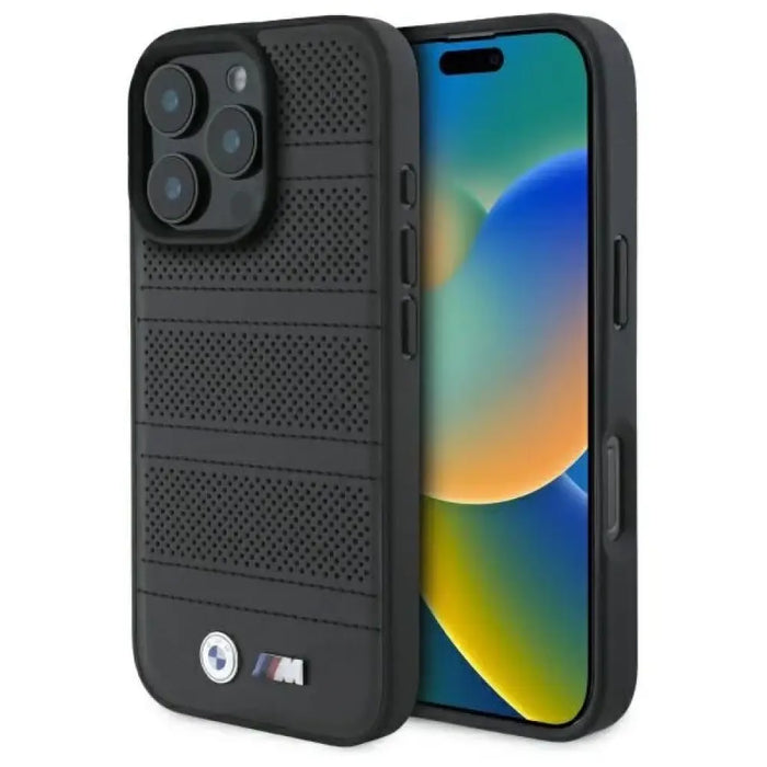 BMW M Perforated And Stitched Line MagSafe калъф за iPhone