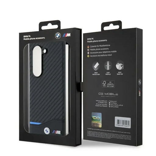 BMW Magsafe Carbon Case за Samsung Galaxy Z Fold 6 - черен