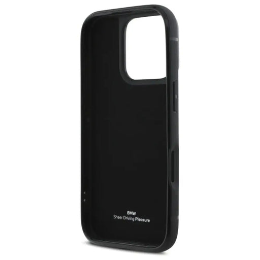 BMW Sign Leather Cardslot Case за iPhone 16 Pro Max - черен