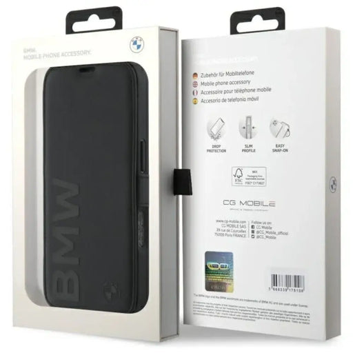 BMW Signature Leather Wordmark Case за iPhone 16 Pro Max