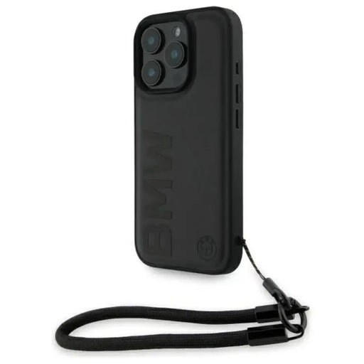 BMW Signature Leather Wordmark Cord калъф за iPhone 16 Pro