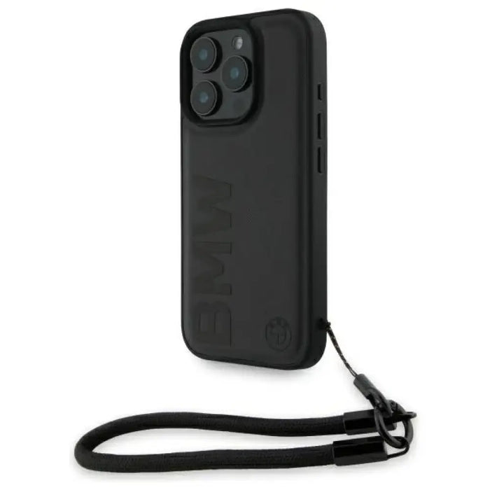 BMW Signature Leather Wordmark Cord калъф за iPhone 16 Pro