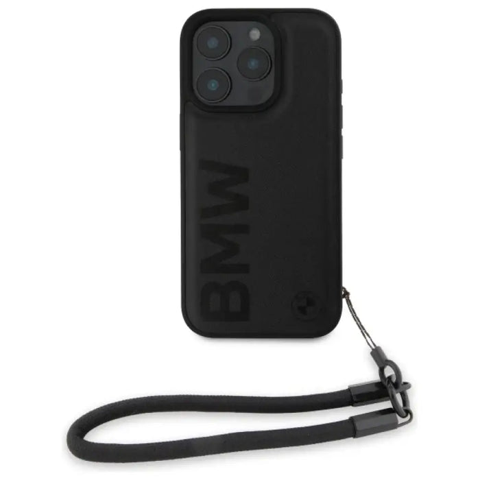 BMW Signature Leather Wordmark Cord калъф за iPhone 16 Pro