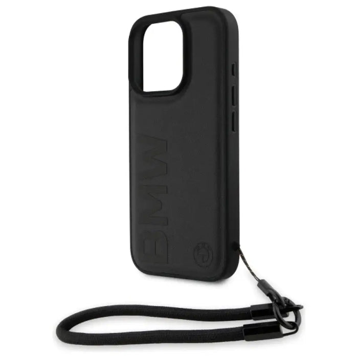 BMW Signature Leather Wordmark Cord калъф за iPhone 16 Pro