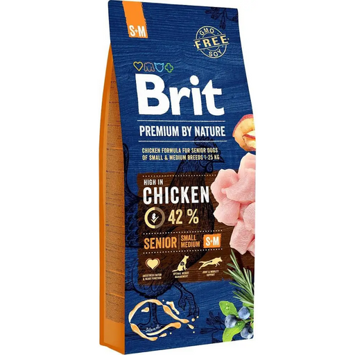 BRIT Premium by Nature Senior Small&Medium Chicken - суха