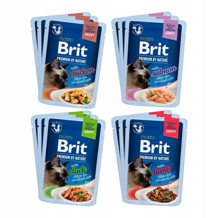 BRIT Premium by Nature Sterilized Plate паучове в смес