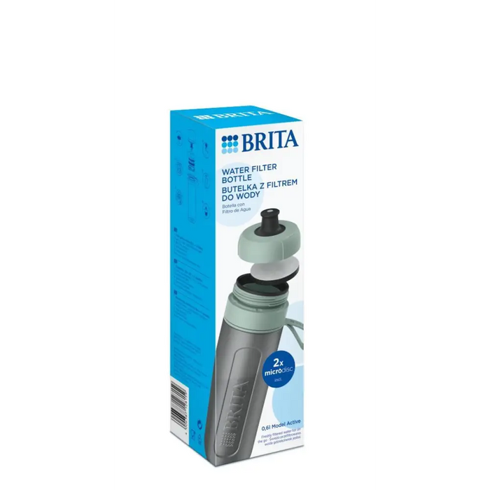 Brita Active зелена филтърна бутилка с 2 диска