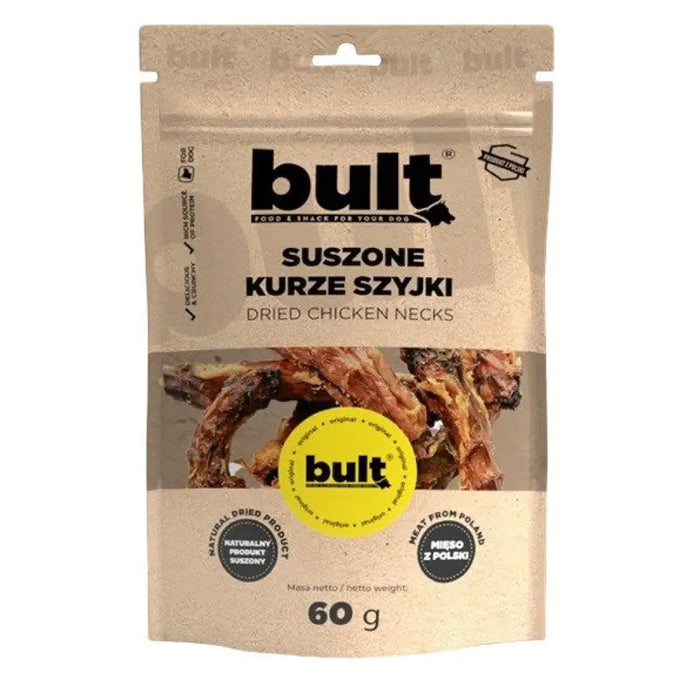 BULT Сушени пилешки вратчета - лакомство за кучета - 60гр