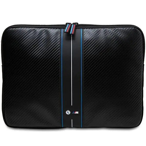 Чанта за лаптоп BMW Carbon & Blue Stripe 14’ черна