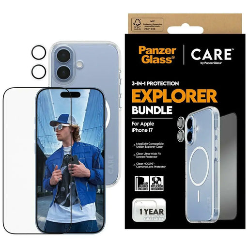 CARE by PanzerGlass Flagship Explorer 3in1 Case + стъкло