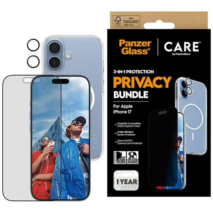 CARE by PanzerGlass Flagship Privacy 3-in-1 Case + Privacy