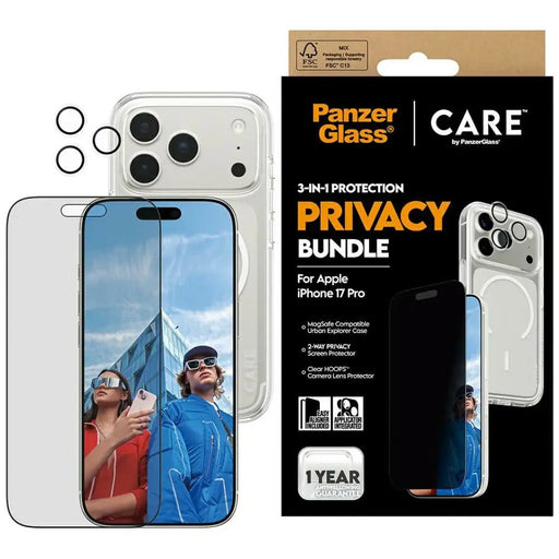 CARE by PanzerGlass Flagship Privacy 3-in-1 Case + Privacy