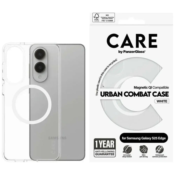 CARE by PanzerGlass Flagship Urban Combat White QI калъф