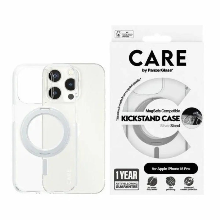 CARE by PanzerGlass Kickstand Case MagSafe за iPhone 15 Pro