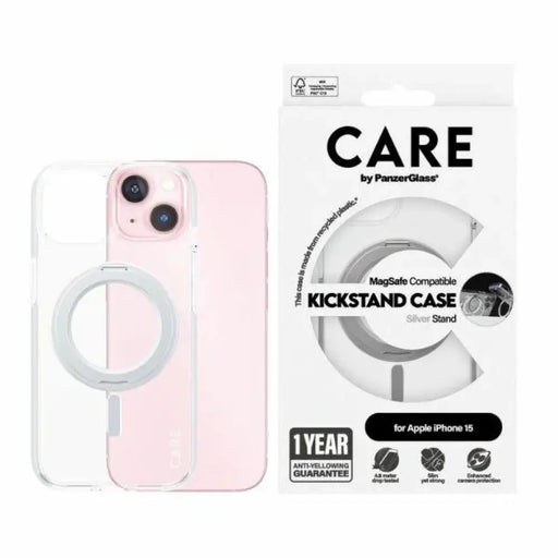 CARE by PanzerGlass Kickstand Case MagSafe за iPhone 15