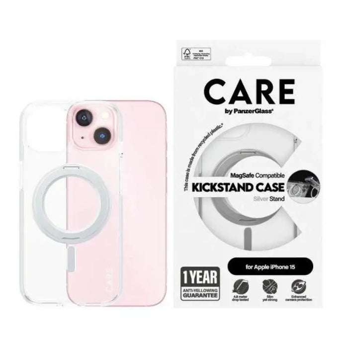 CARE by PanzerGlass Kickstand Case MagSafe за iPhone 15