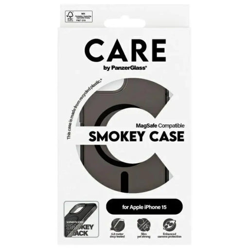 Care PanzerGlass Flagship Case MagSafe за iPhone 15 - черен