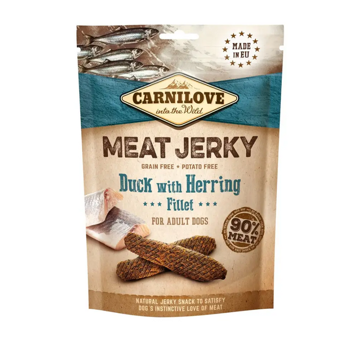 CARNILOVE Meat Jerky Duck с херинга - лакомство за кучета