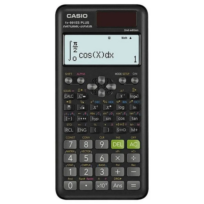 CASIO КАЛКУЛАТОР SCIENTIFIC FX 991ES PLUS 2 ЧЕРЕН 12-ЦИФРЕН