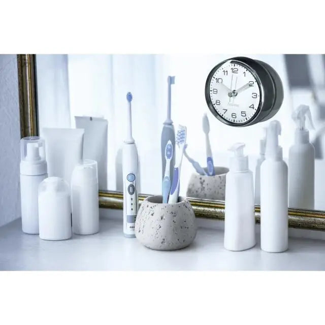 Часовник за баня Hama Mini Ø7 cm за стена вендузи Черен