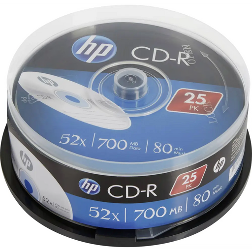 CD-R HP 700Mb. 25 броя в шпиндел