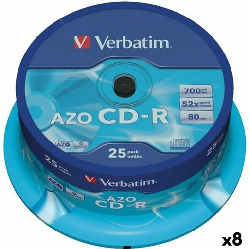 CD-R Verbatim Azo 700 MB 52x 25 Части (8 броя)