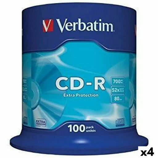 CD-R Verbatim Extra Protection 700 MB 52x 100 Части (4 броя)