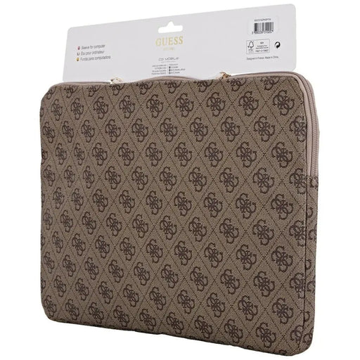 Чанта за лаптоп Guess Sleeve 4G с джоб с триъгълник с цип