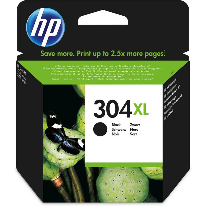 Черна оригинална мастилена касета HP 304XL