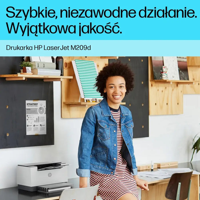 Черно-бял принтер HP LaserJet M209d двустранен