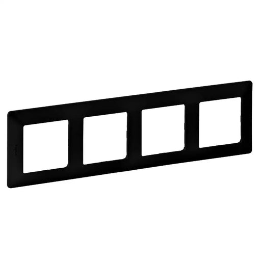 ЧЕТВОРНА РАМКА LGR 754254 VALENA LIFE LEGRAND - ЧЕРЕН МАТ