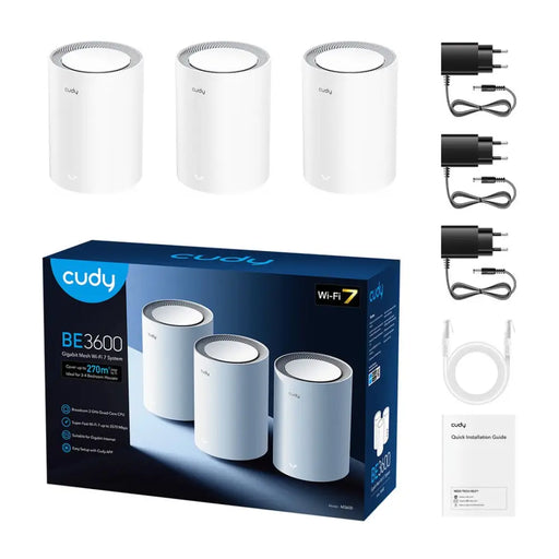 Cudy M3600 Двубандов (2,4 GHz / 5 GHz) Wi-Fi 7 (802.11be)