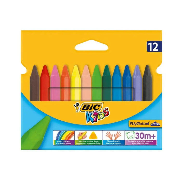 ЦВЕТНИ ПАСТЕЛИ 30М + PLASTIDECOR 12 BIC