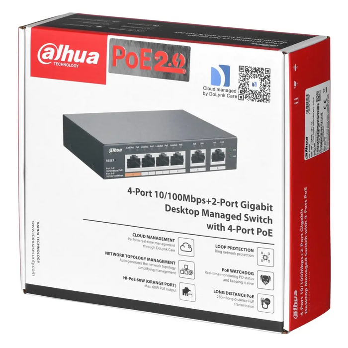 Dahua Technology DH-CS4226-24ET-375 Управляван L2 Gigabit