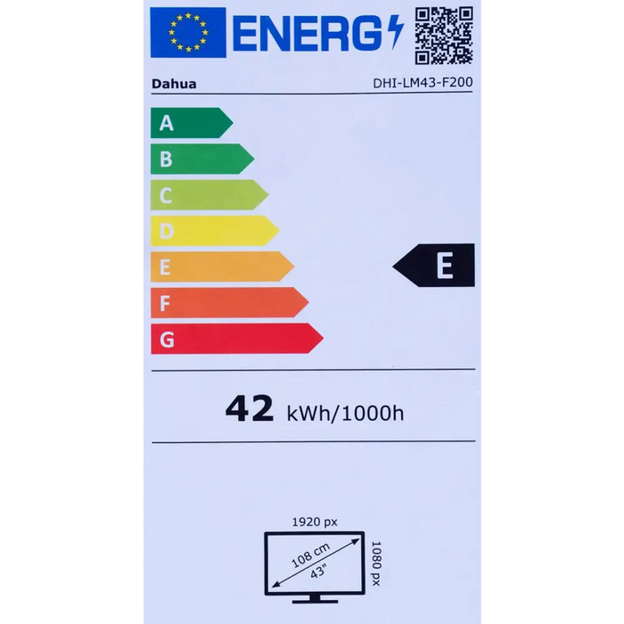 Dahua Technology DHI-LM43-F200 монитор за наблюдение CCTV