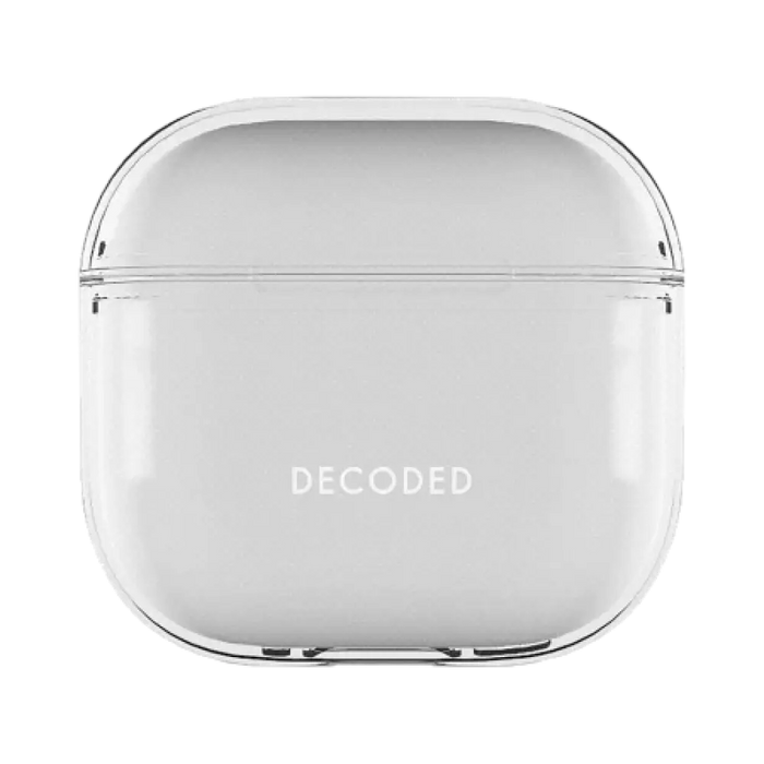 Декодиран силиконов калъф за AirPods 4 - прозрачен
