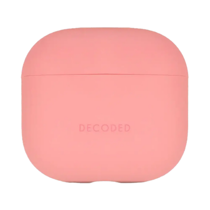 Декодиран силиконов калъф за AirPods 4 - розов