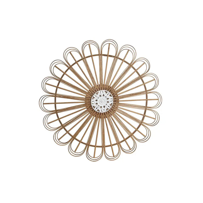 Декорация за стена DKD Home Decor Бял Кафяв Естествен Град