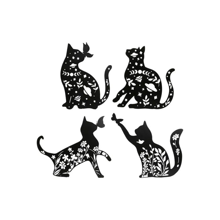 Декорация за стена Home ESPRIT Черен Котка 37 x 1,3 x 48 cm
