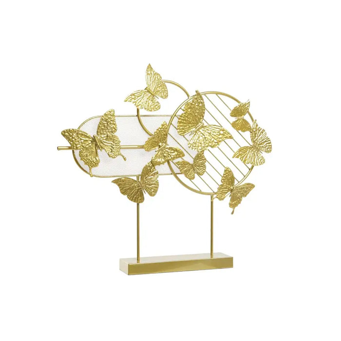 Декоративна фигурка DKD Home Decor Златен Метал Пеперуди