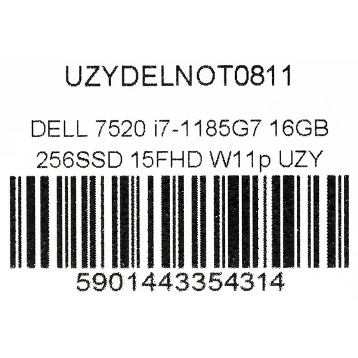 DELL LATITUDE 7520 i7-1185G7 16GB 256SSD 15,6’’ FHD