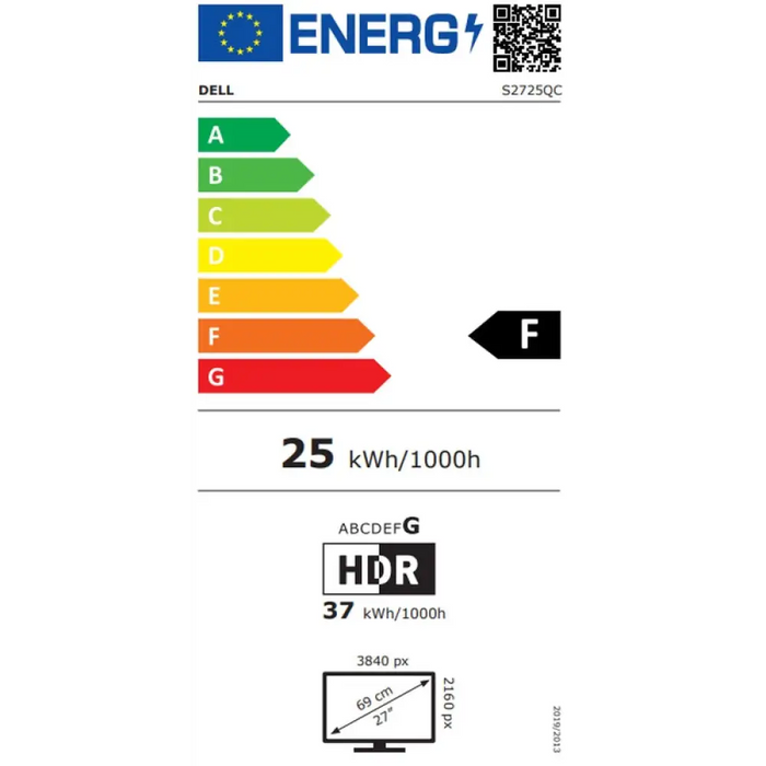 Dell S2725QC 27’’ IPS Anti-Glare LED 4ms 120 Hz 1500:1 350