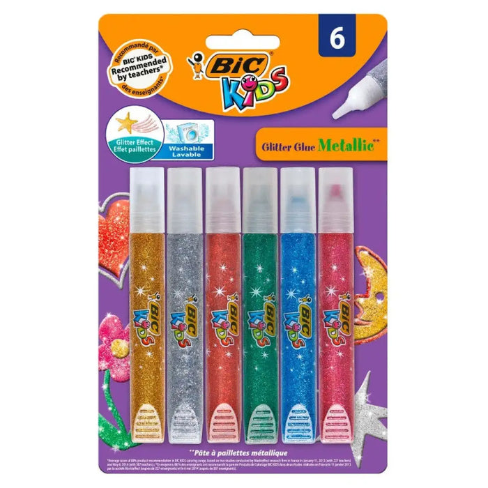 ДЕТСКО БЛЕСТЯЩО ЛЕПИЛО МЕТАЛИК 6 BIC