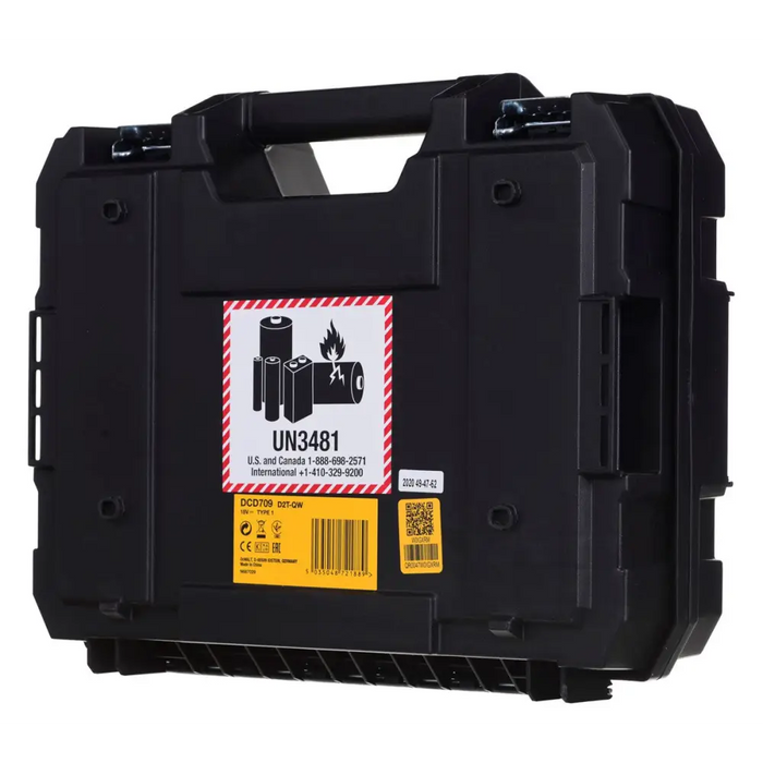 DeWALT DCD709D2T-QW drill 1650 RPM 1.6 kg Black Yellow