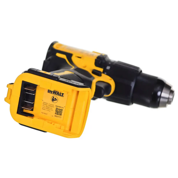 DeWALT DCD709D2T-QW drill 1650 RPM 1.6 kg Black Yellow