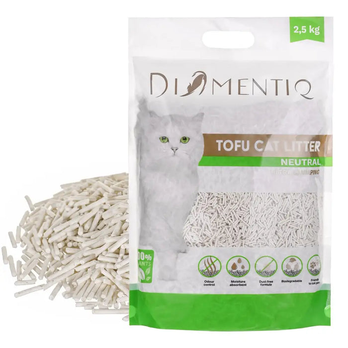 DIAMENTIQ Tofu Neutral Ultra clumping - растителна постеля