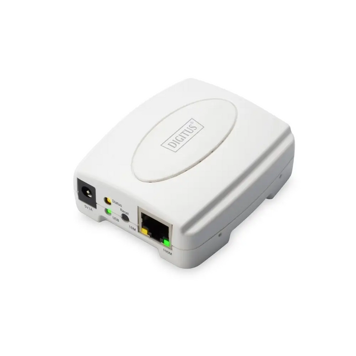 Digitus Fast Ethernet сървър за печат USB 2.0