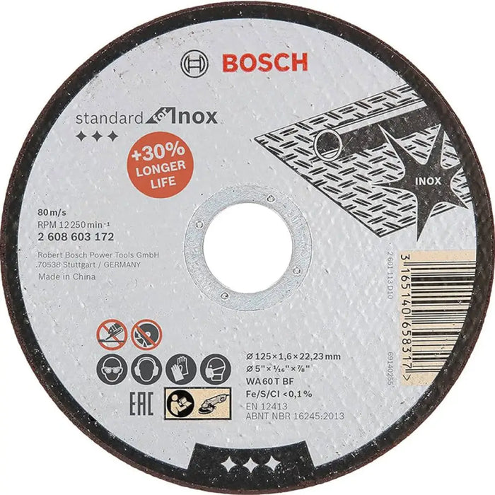 ДИСК ЗА РЯЗАНЕ НА МЕТАЛ INOX STANDART BOSCH