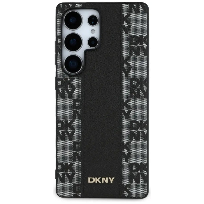 DKNY кожен кариран калъф MagSafe за Samsung Galaxy S25